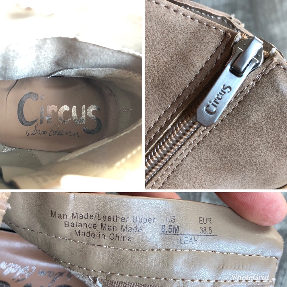 Circus Sam Edelman LEAH Women’s Fringe Leather Western Bootie, size 8.5 - Picture 7 of 8